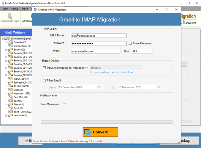 gmail to imap login