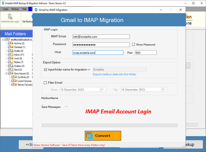 imap account login